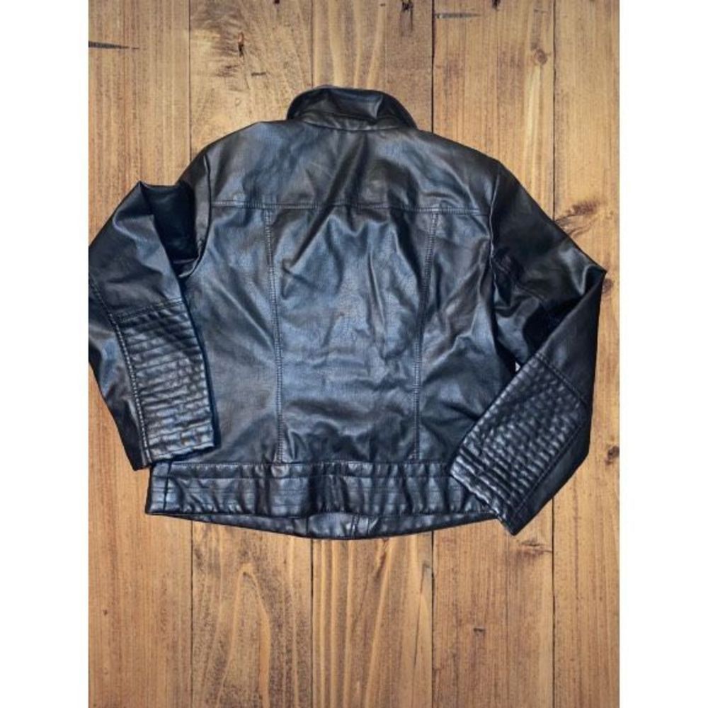 Ava Viv Motorcycle Jacket Black Sz 1X - Picture 4 of 6